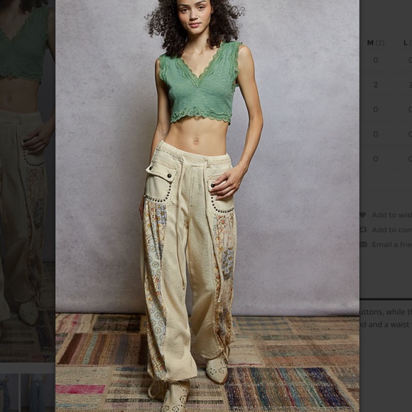 POL “ Ellen 3 “ POL Thermal Pants with Front Pocket Detail 60 - Picture 4 of 5